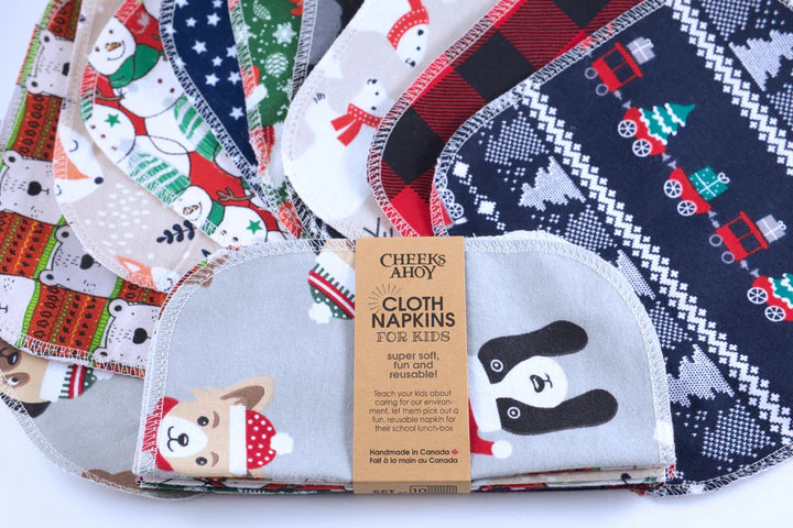 Cheeks Ahoy Reusable Holiday Napkins