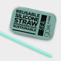 GoSili Extra Long Silicone Straw in Tin