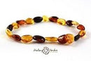 Healing Amber Adult Stretch Bracelet (7.5")