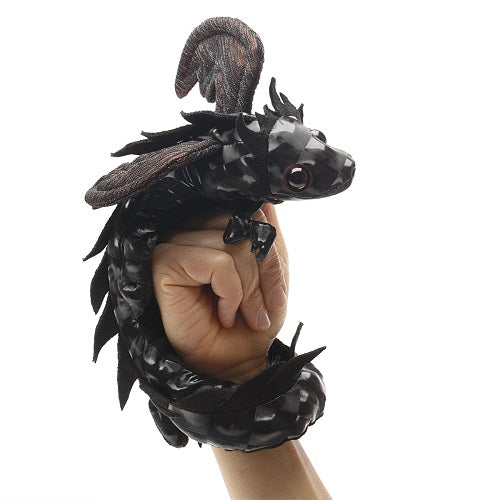 Folkmanis Dragon Wristlet Midnight